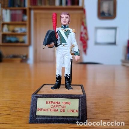 Juguetes antiguos: SOLDADOS DE PLOMO- 54 MM - SOLDAT - EJERCITO ESPA&Ntilde;OL: CAPITAN INFANTERIA DE LINEA 1808 - 54MM