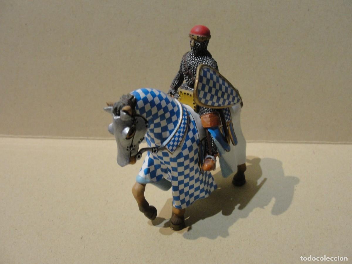 Juguetes antiguos: soldado plomo a caballo CABALLERO PORTUGUES S.XI perfecto estado Edad media