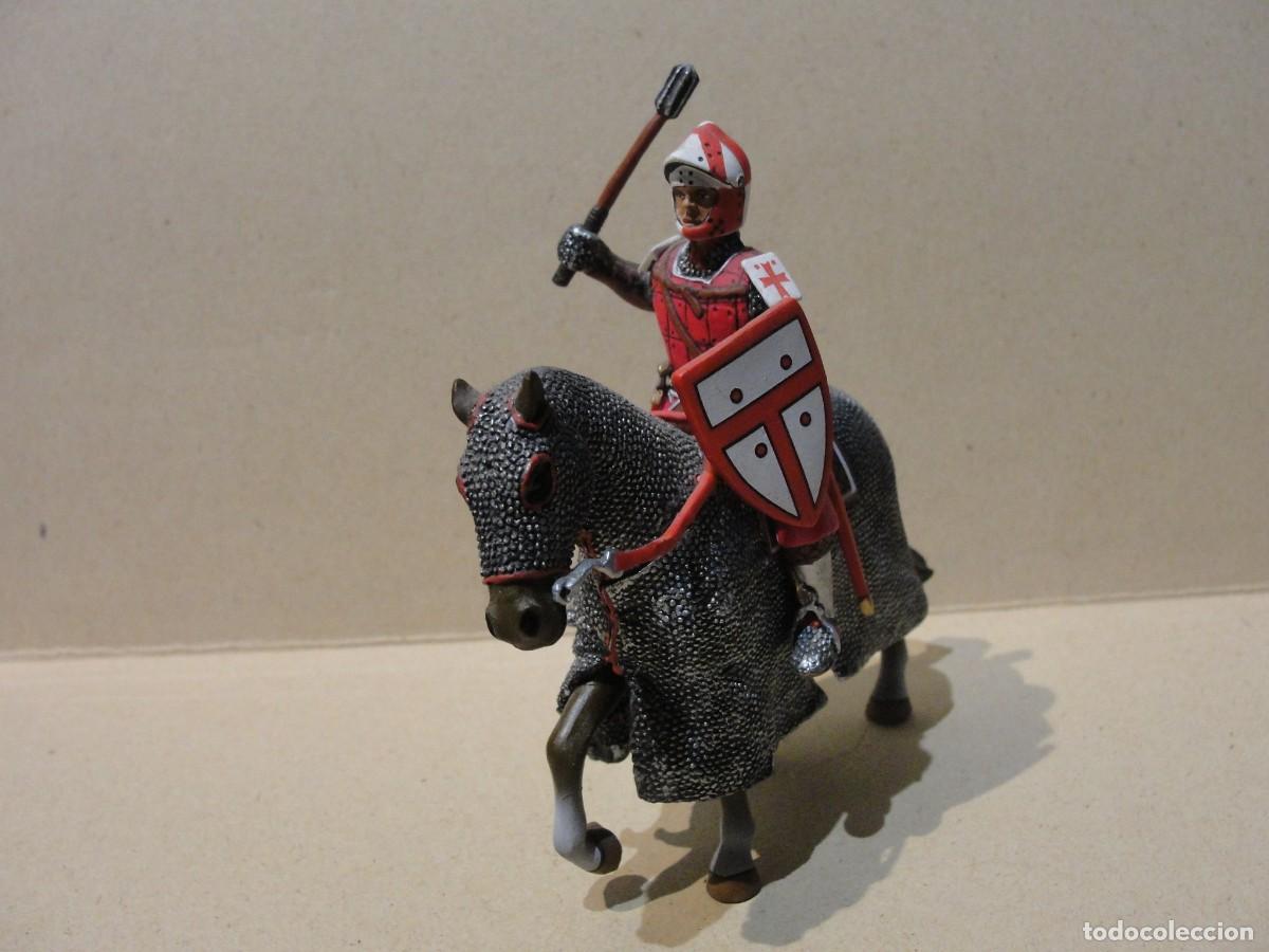 Juguetes antiguos: soldado plomo a caballo CABALLERO FRANCES S.XIII