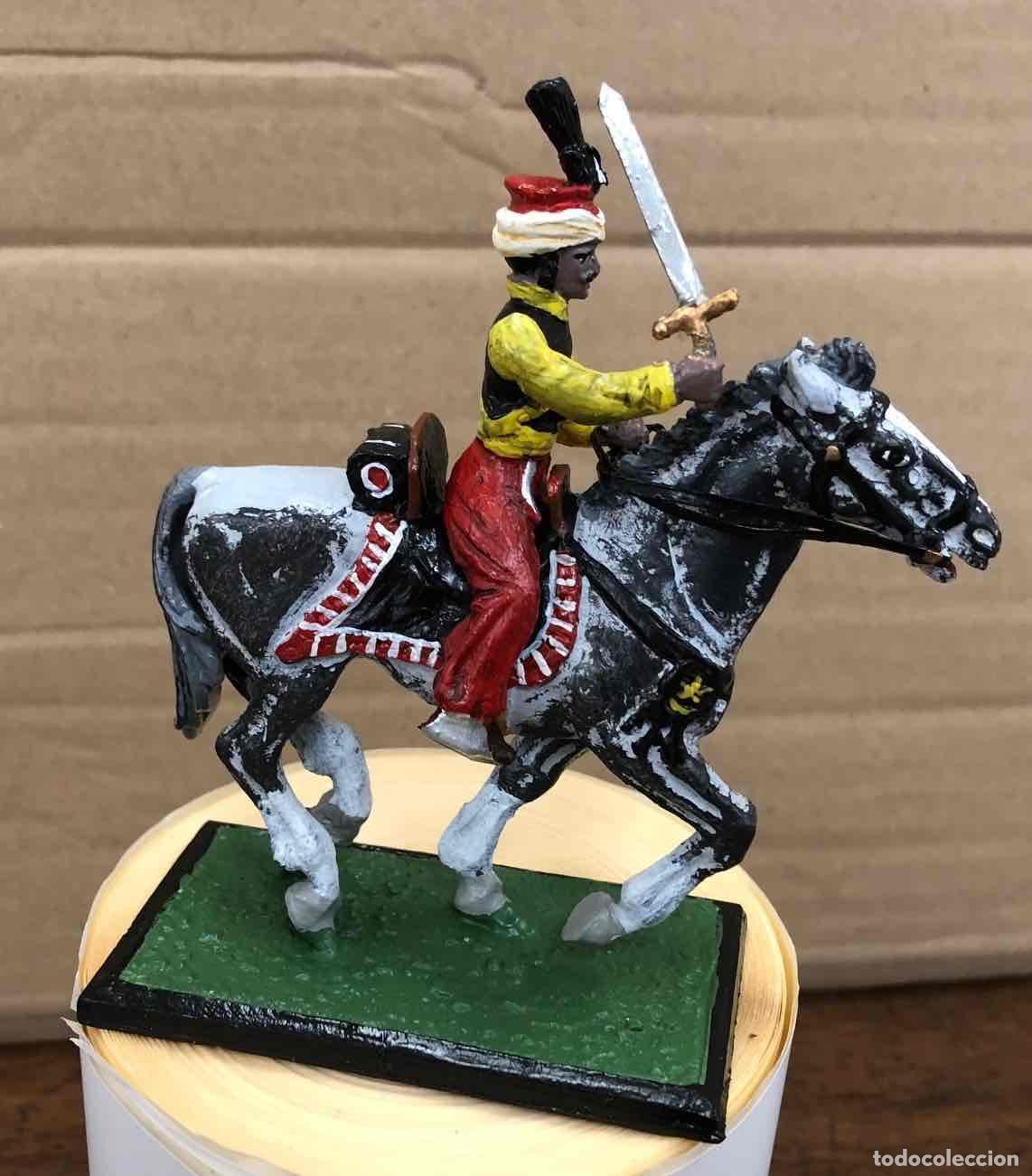 Juguetes antiguos: SOLDADO PLOMO ALYMER. CABALLERIA. OFICIAL MAMELUCO 1806 FRANCIA. N&ordm; 575