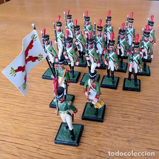 Juguetes antiguos: SOLDADO DE PLOMO - ALYMER 54MM - ESPA&Ntilde;A: REGIMIENTO PATRIA 1808 - 54 MM