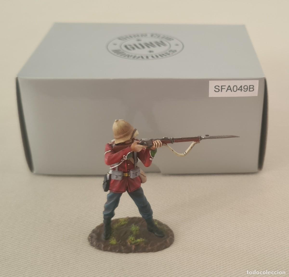 Juguetes antiguos: THOMAS GUNN ZULU WAR REF. SFA049B STANDING FIRING LANCE CORPORAL (RETIRED)
