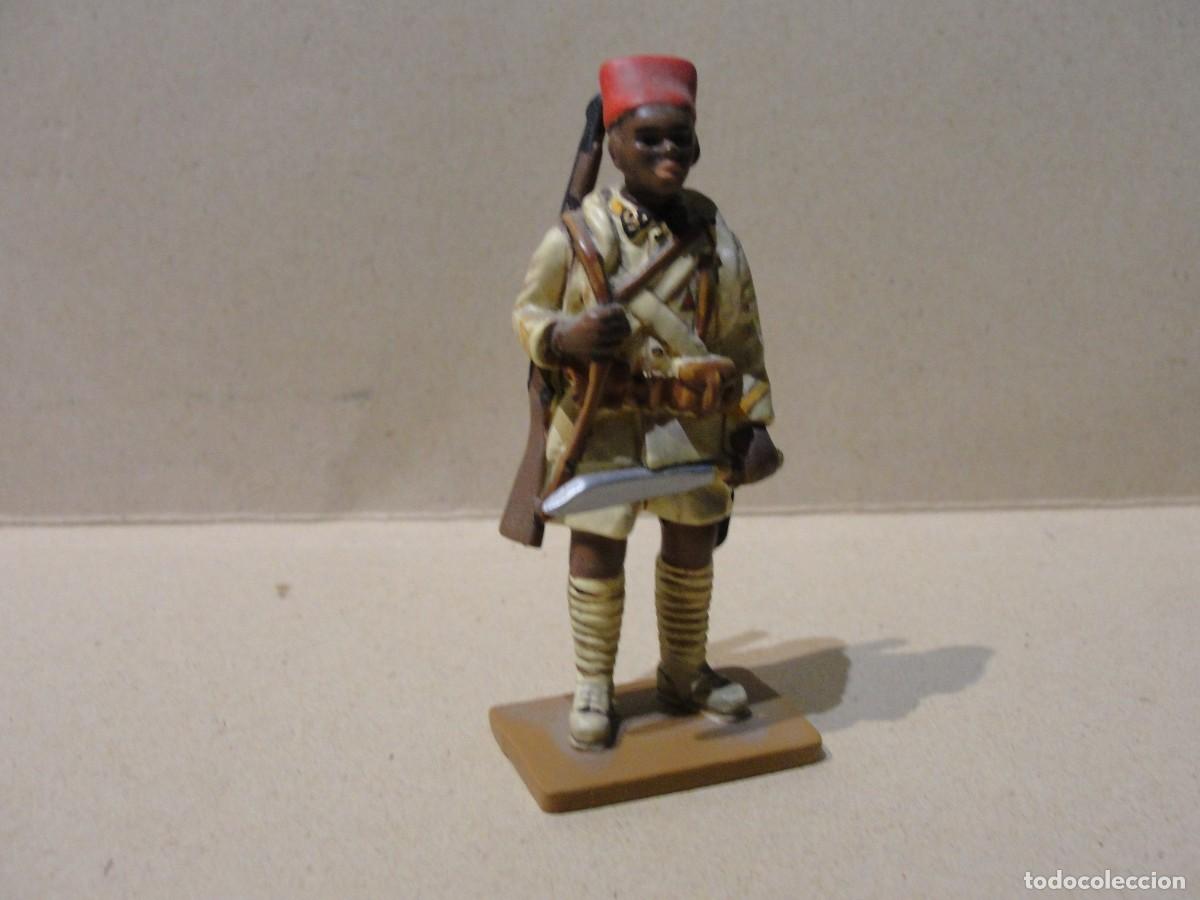 Juguetes antiguos: soldado de plomo TIRAILIEUR SENEGALAIS francia 1940 DEL PRADO