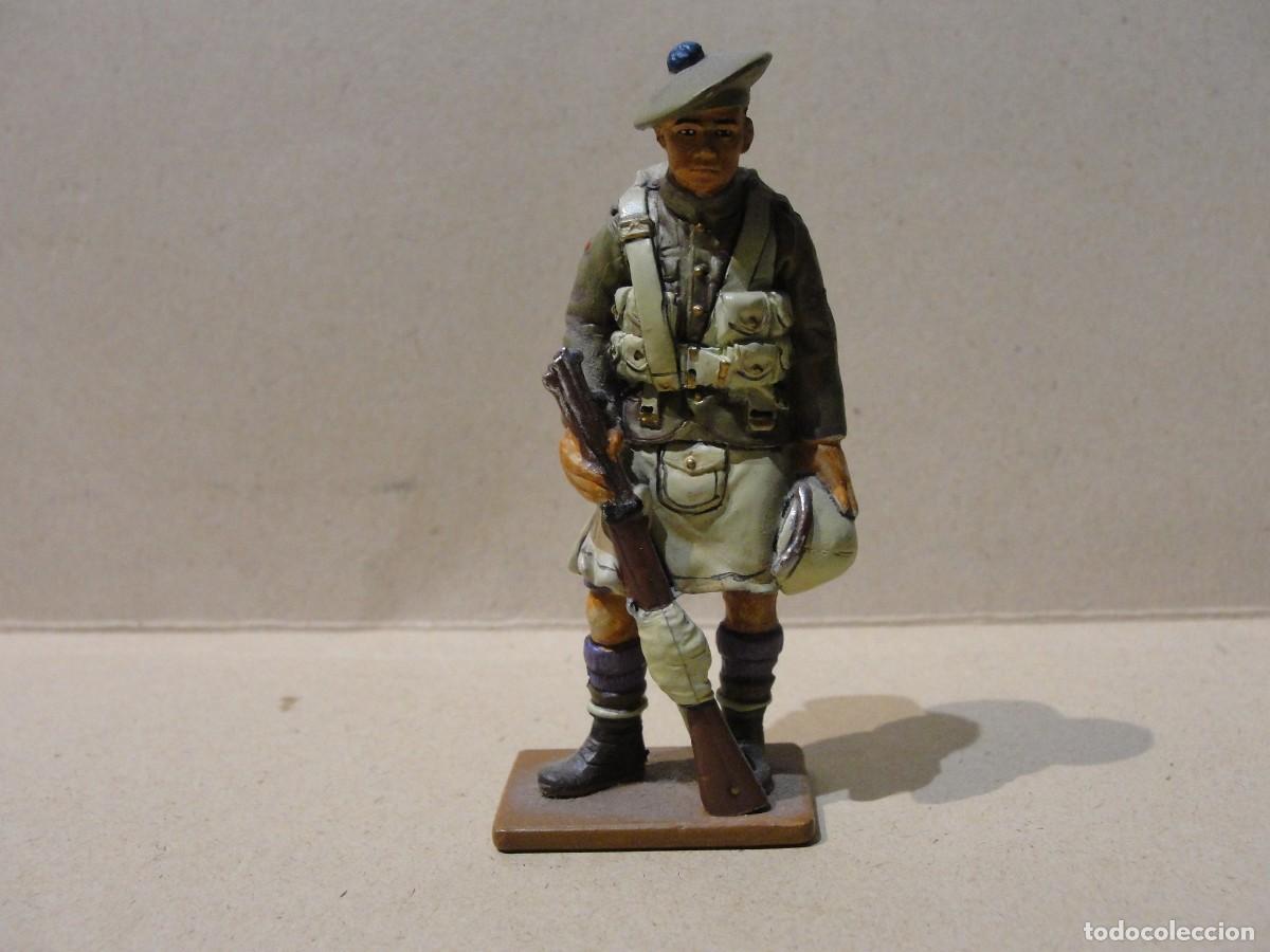Juguetes antiguos: soldado de plomo PRIVATE LONDON SCOTTISH REGT. UK 1917 DEL PRADO
