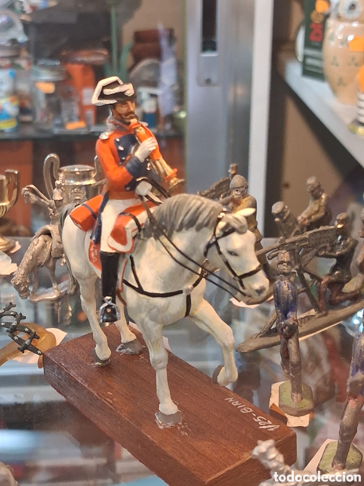 Juguetes antiguos: Soldado plomo napoleonico a caballo Bianquetti-c.sanchez