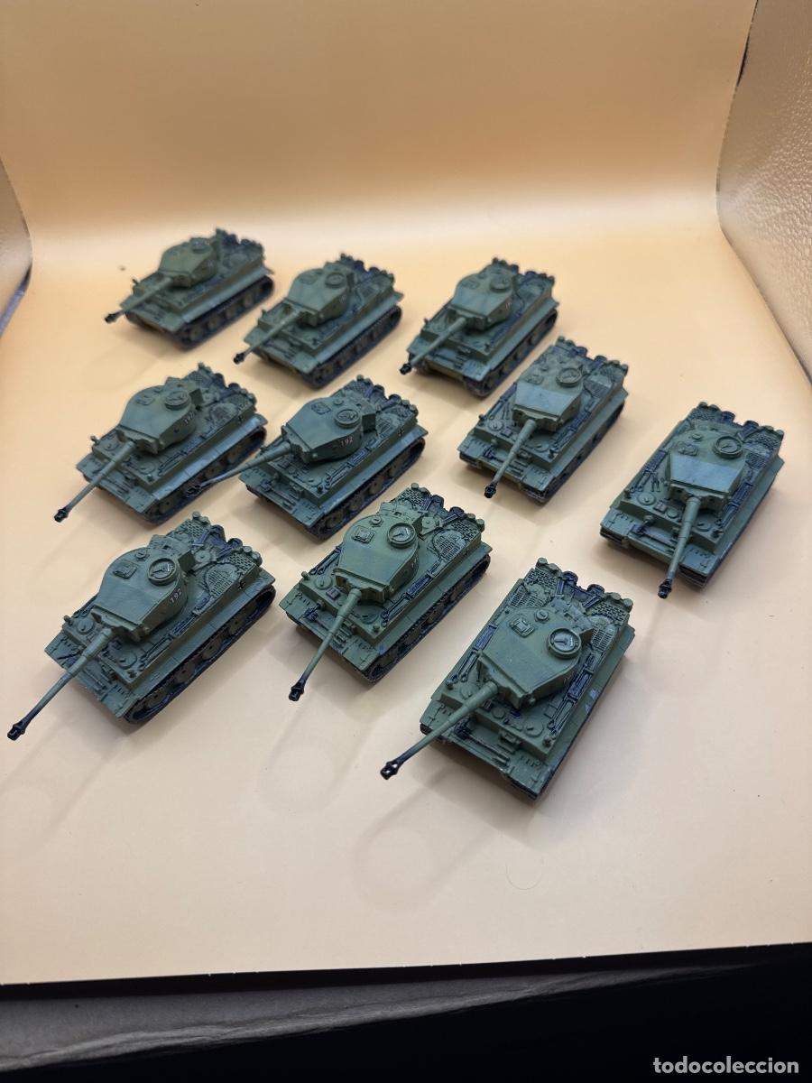 Juguetes antiguos: Lote tanques panzer tiger de plomo