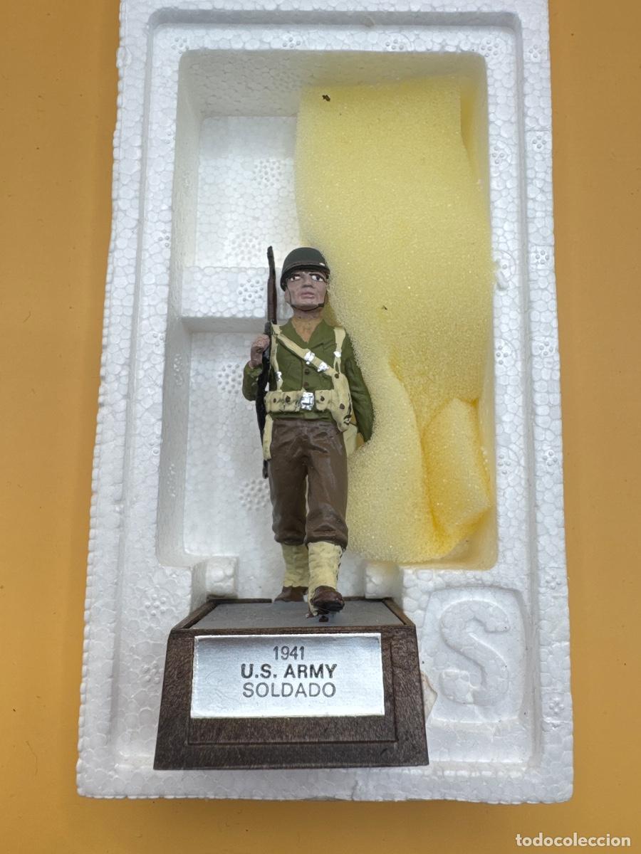 Juguetes antiguos: Soldado de Plomo - us army 1941-45- Marca Soldat - con Caja Original
