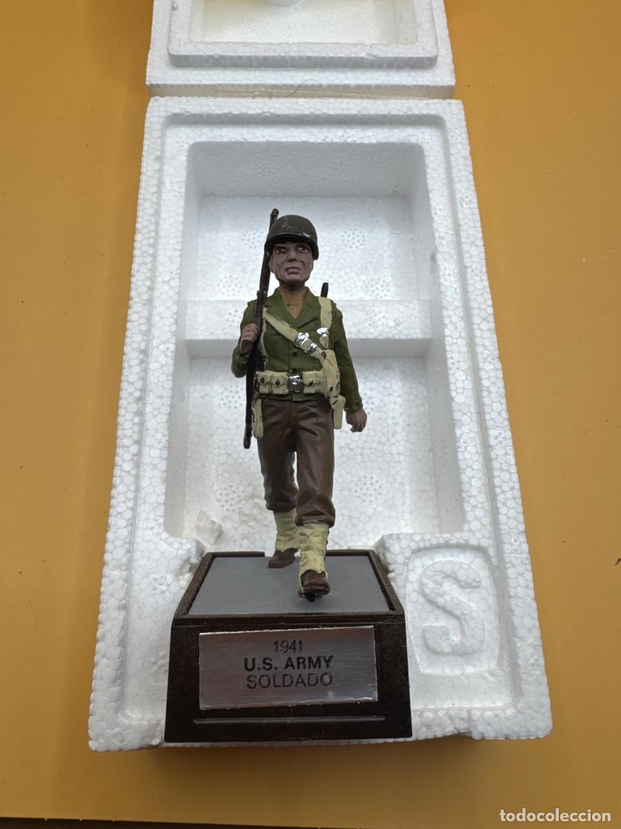 Juguetes antiguos: Soldado de Plomo - us army 1941-45- Marca Soldat - con Caja Original