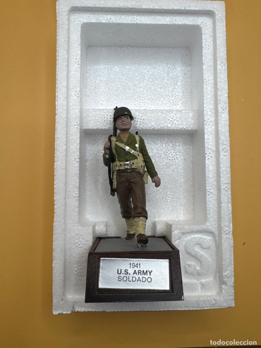 Juguetes antiguos: Soldado de Plomo - us army 1941-45- Marca Soldat - con Caja Original