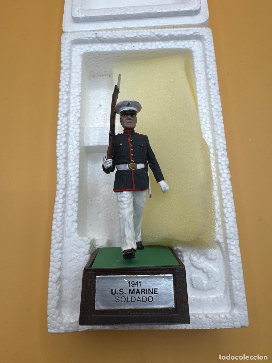 Juguetes antiguos: Soldado de Plomo - marine 1941-45- Marca Soldat - con Caja Original