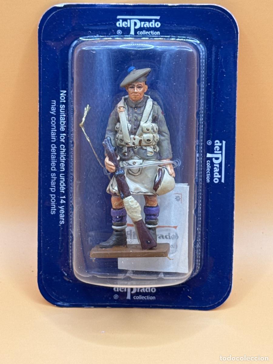 Juguetes antiguos: soldado de plomo PRIVATE LONDON SCOTTISH REGT. UK 1917 DEL PRADO