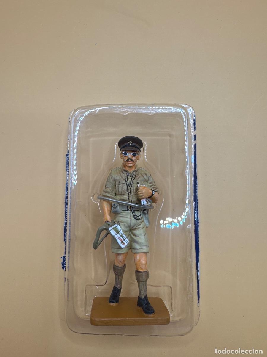 Juguetes antiguos: Soldados plomo Ed. DEL PRADO: capit&aacute;n royal fusileros (desierto) Reino Unido 1942