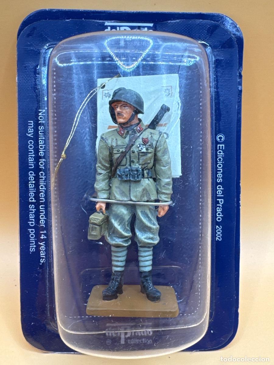 Juguetes antiguos: Soldados plomo Ed. DEL PRADO: caporale 1st. bersaglieri btn, Italia, 1944.