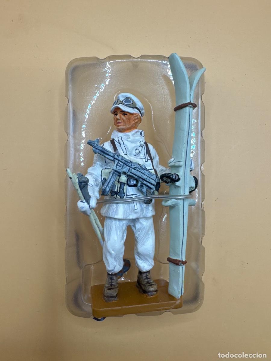 Juguetes antiguos: Soldados plomo Ed. DEL PRADO: oberfeldwebel ski-jager brigade Alemania 1943