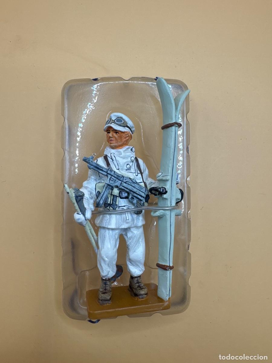Juguetes antiguos: Soldados plomo Ed. DEL PRADO: oberfeldwebel ski-jager brigade Alemania 1943