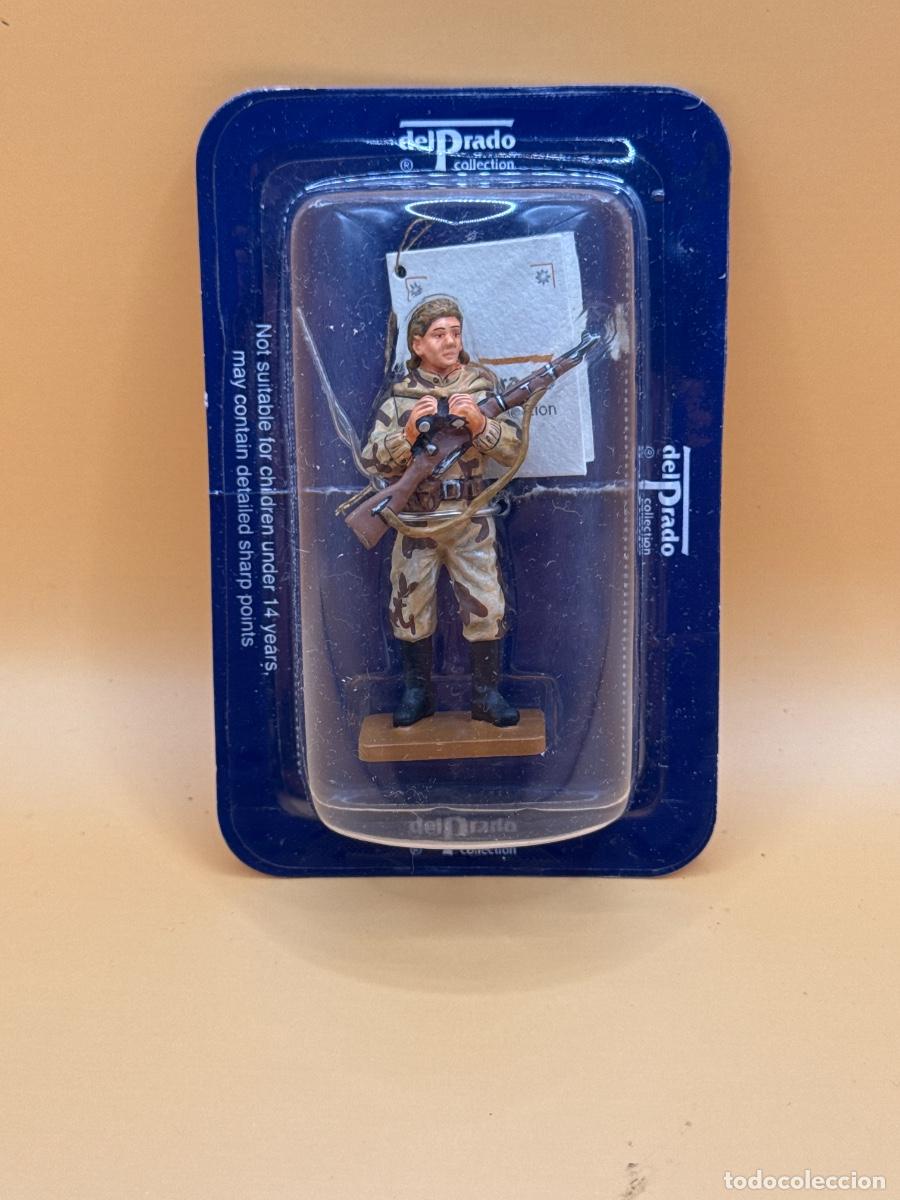 Juguetes antiguos: Soldados plomo Ed. DEL PRADO: female sniper red army USSR 1943.