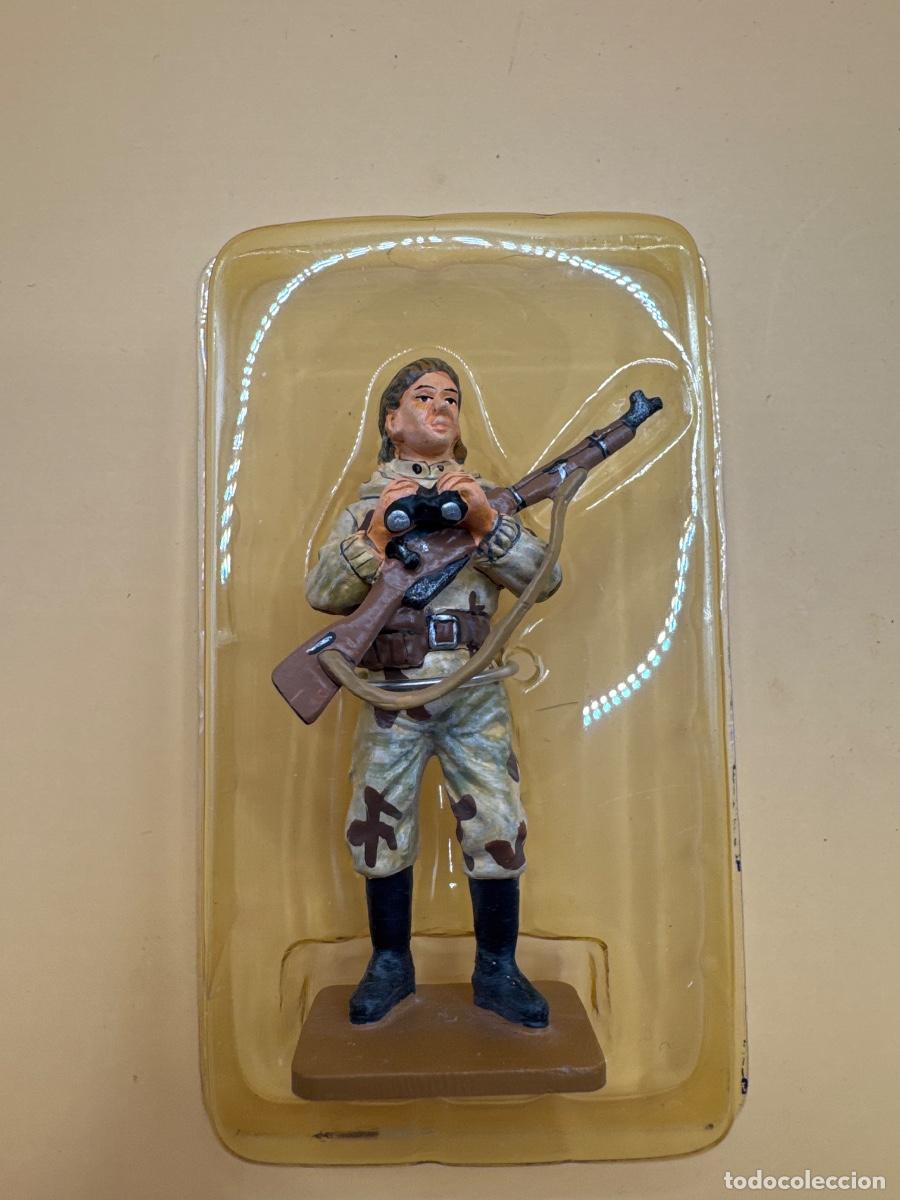 Juguetes antiguos: Soldados plomo Ed. DEL PRADO: female sniper red army USSR 1943.