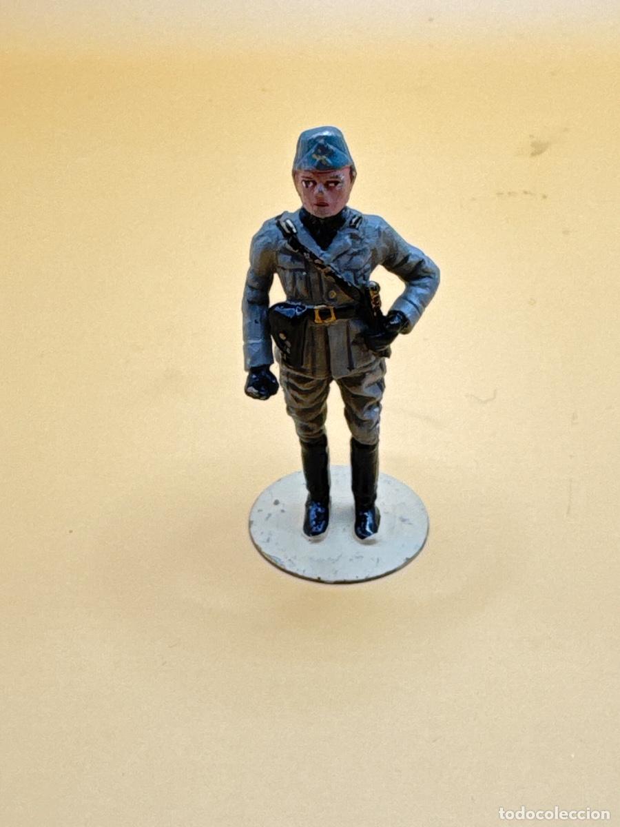 Juguetes antiguos: Figura de plomo Alymer Benito Mussolini Italia II Guerra Mundial