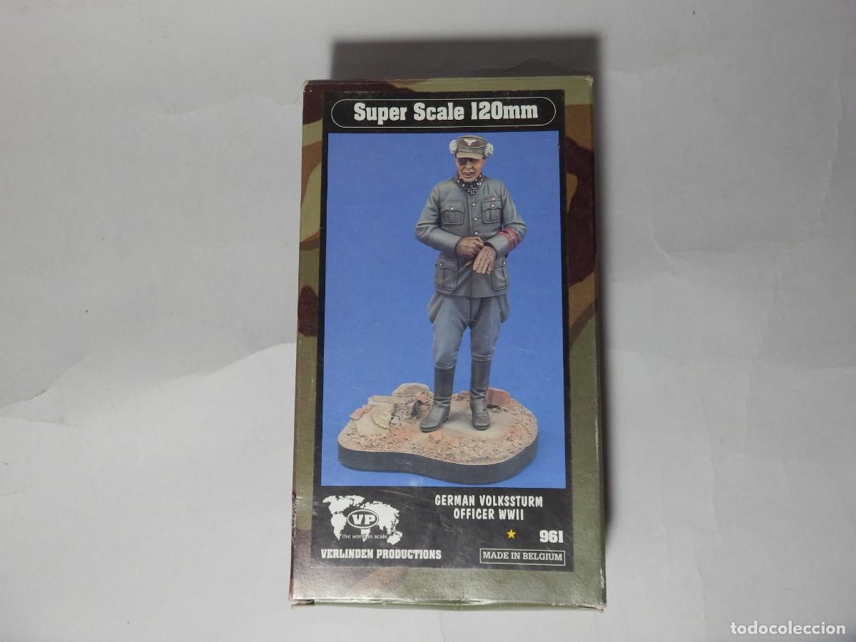 Juguetes antiguos: Soldados de plomo Verlinden Oficial Alem&aacute;n WWII 120mm (RESINA)