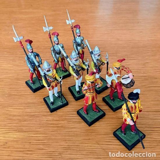 Juguetes antiguos: SOLDADO DE PLOMO - ALYMER 54MM - EMPERADOR CARLOS V - EJERCITO ESPA&Ntilde;A 1518 REY 54 MM CARLOS I