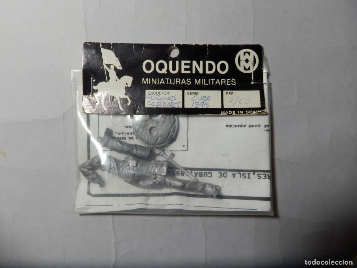 Juguetes antiguos: Soldados de plomo Miniaturas Oquendo 2/CU Teniente Coronel de cazadores Cuba 54mm descatalogado
