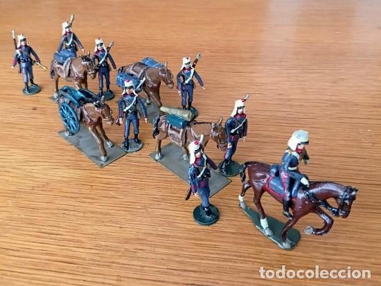 Juguetes antiguos: SOLDADO DE PLOMO - 54MM CAPELL CASANELLAS - GRUPO DE ARTILLERIA DE MONTA&Ntilde;A. ESPA&Ntilde;A 1900 - 54 MM