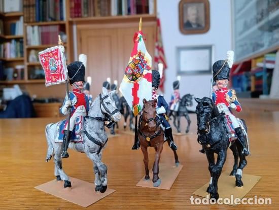 Jogos Antigos: SOLDADO DE PLOMO - 54MM JOS&Eacute; ALMIRALL - GRANADEROS ESPA&Ntilde;OLES DE LOS REALES GUARDIAS DE CORPS 1815