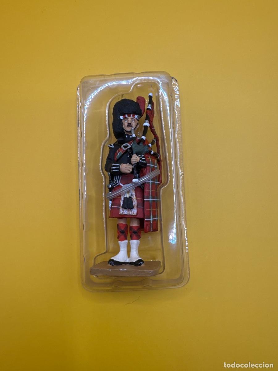 Juguetes antiguos: soldado plomo BLACK WATCH PIPER UK 1914 del prado