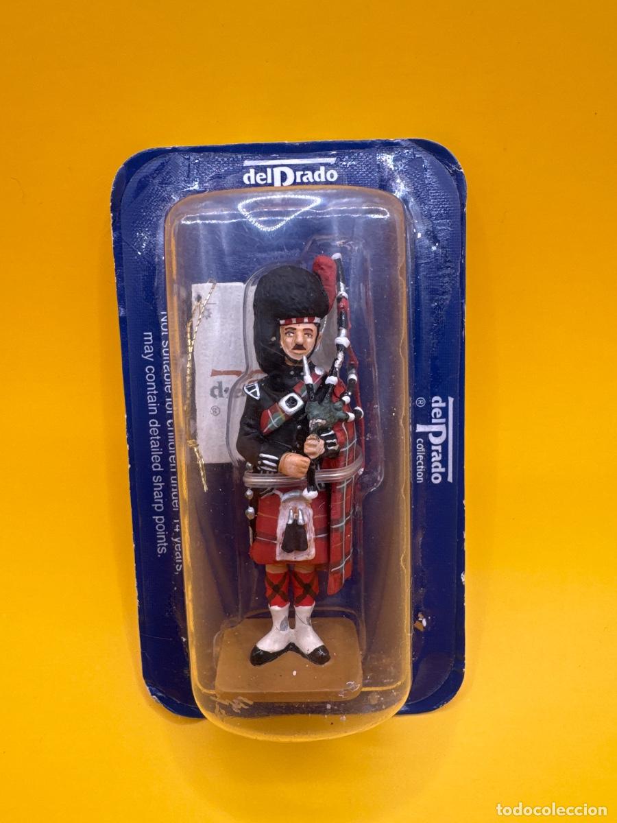 Juguetes antiguos: soldado plomo BLACK WATCH PIPER UK 1914 del prado