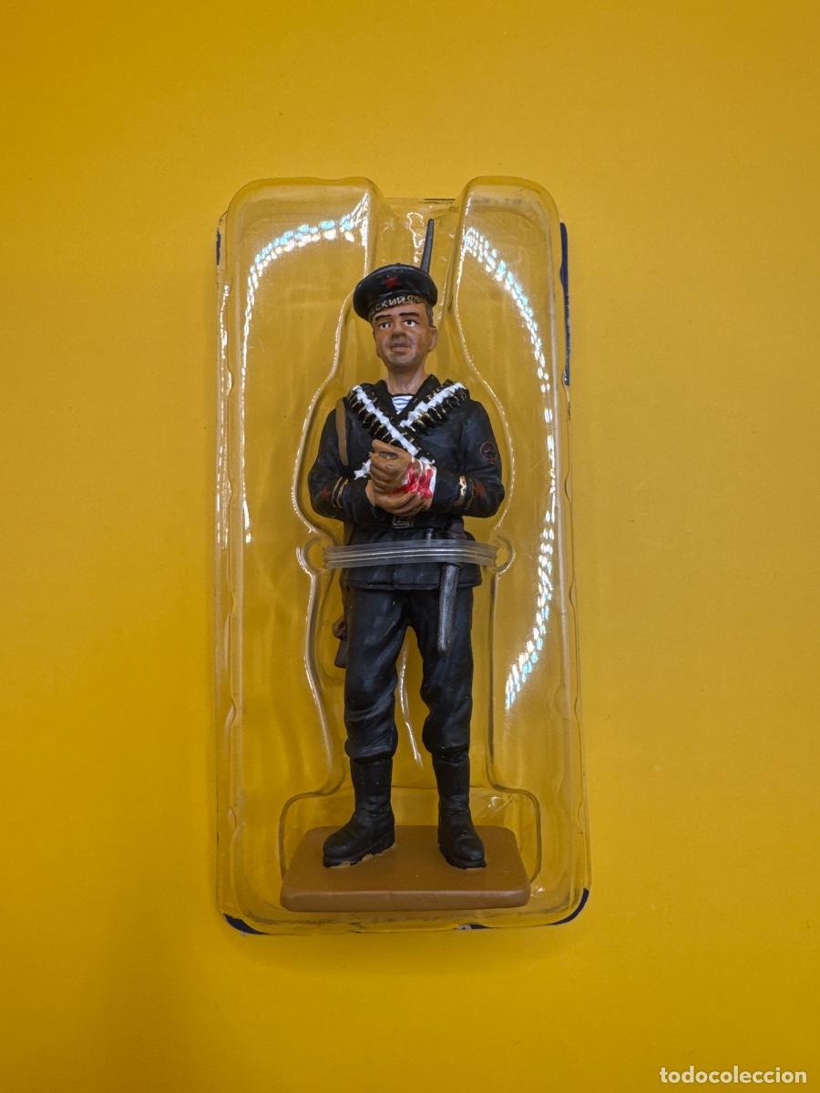 Juguetes antiguos: soldado de plomo NAVAL INFANTRYMAN USSR 1941 DEL PRADO