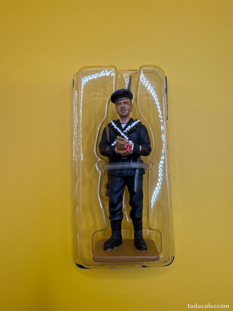 Juguetes antiguos: soldado de plomo NAVAL INFANTRYMAN USSR 1941 DEL PRADO