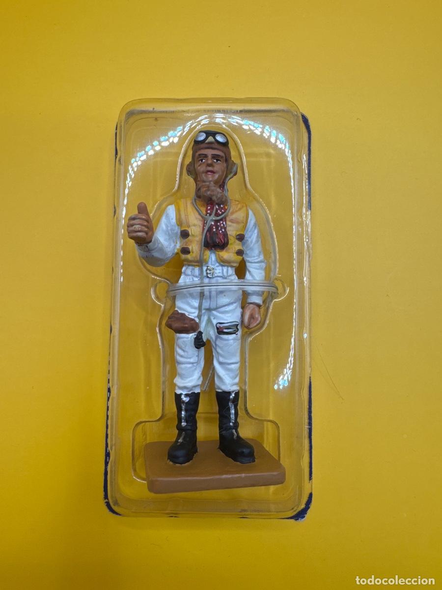 Juguetes antiguos: soldado de plomo RAF FIGHTER PILOT UK 1940 DEL PRADO
