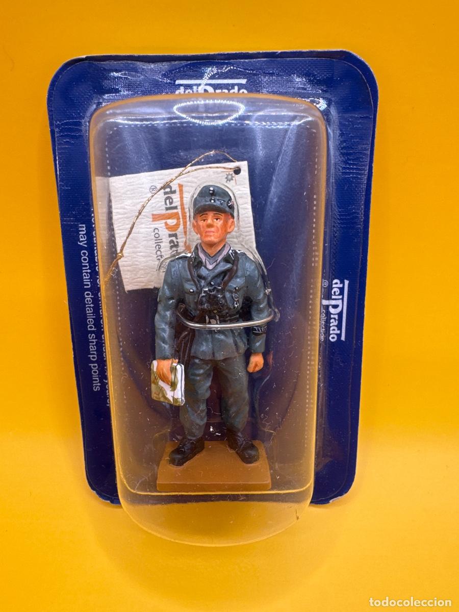 Juguetes antiguos: Soldados plomo Ed. DEL PRADO: SS officer mount. dix. Alemania, 1944.