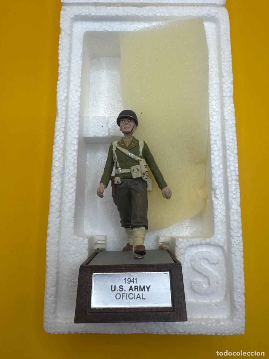 Juguetes antiguos: Soldado de Plomo - oficial us army 1941- Marca Soldat - con Caja Original