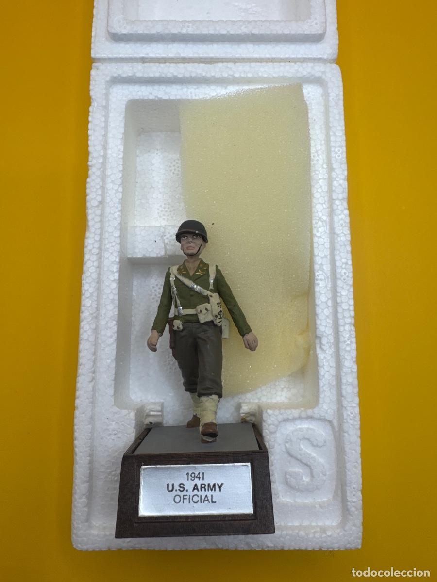 Juguetes antiguos: Soldado de Plomo - oficial us army 1941- Marca Soldat - con Caja Original