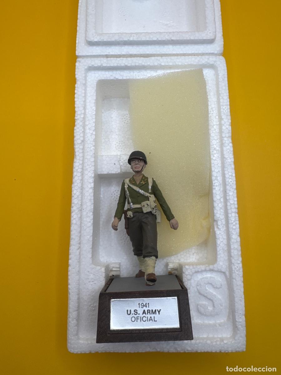 Juguetes antiguos: Soldado de Plomo - oficial us army 1941- Marca Soldat - con Caja Original