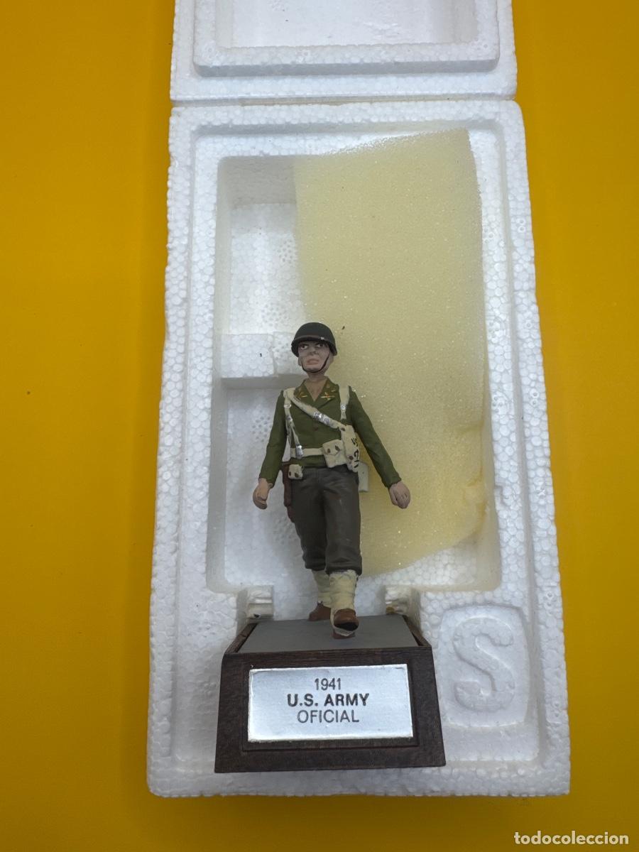 Juguetes antiguos: Soldado de Plomo - oficial us army 1941- Marca Soldat - con Caja Original