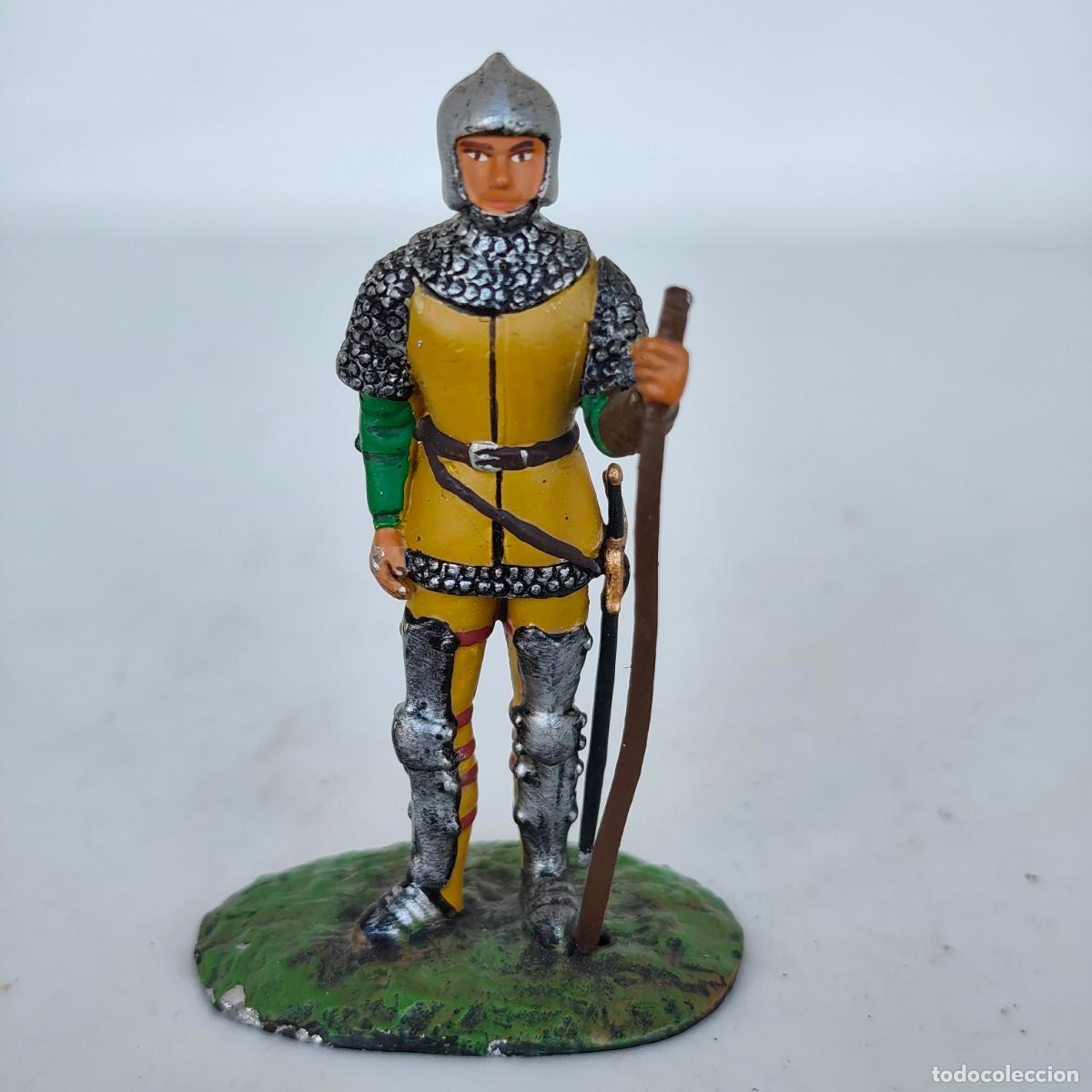 Juguetes antiguos: Arquero franco (siglo XV). del Prado o altaya soldado de plomo