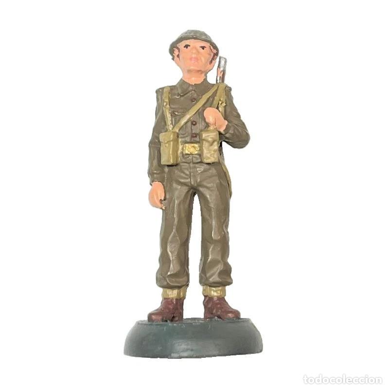 Altes Spielzeug: METAL & SOUL GEO-011. SOLDADO INGL&Eacute;S EN PLOMO CON ESTUCHE DE CAJA 1942. ANTIGUA MARCA ALMIRALL PALOU