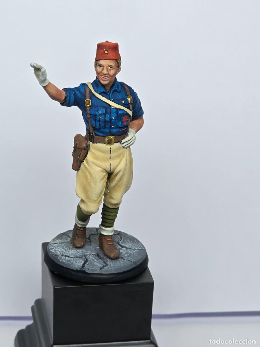Juguetes antiguos: Figura Falange de Marruecos Alf&eacute;rez 1938