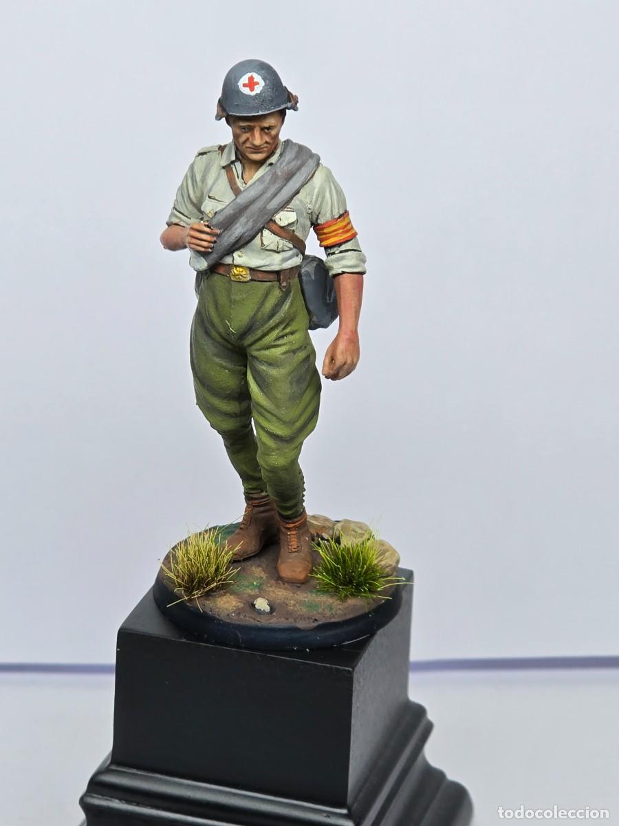 Juguetes antiguos: Figura Sanidad Militar Catalu&ntilde;a 1936