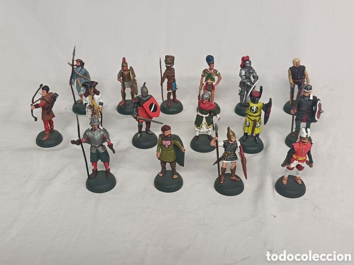 Juguetes antiguos: 16 FIGURAS ALMIRALL PALOU , SOLDADITOS , SOLDADOS GUERREROS