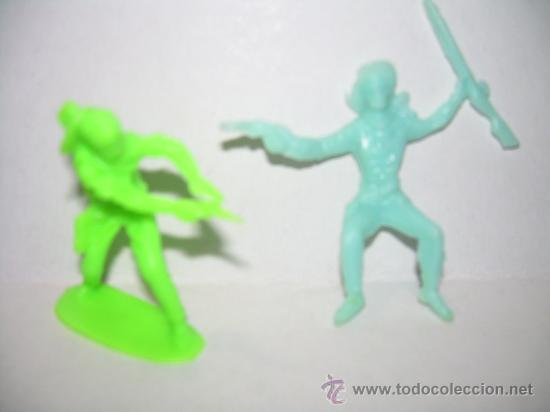 Juguetes antiguos: CONJUNTO DE VAQUEROS DE PLASTICO - Foto 1