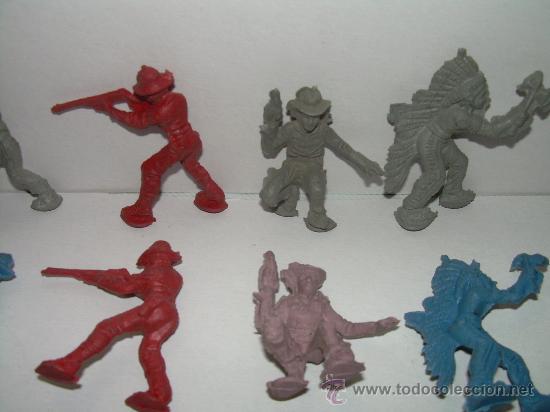 Juguetes antiguos: ANTIGUoS VAQUEROS DE PLASTICO - Foto 4