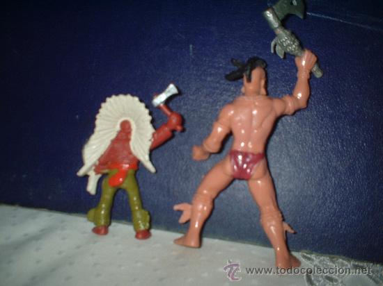 Juguetes antiguos: indios de plastico - Foto 2