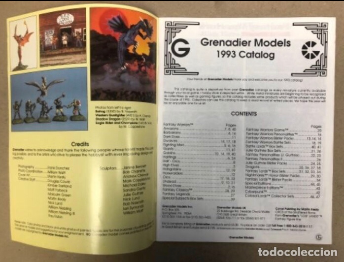 Juguetes antiguos: GRENADIER MODELS. CAT&Aacute;LOGO DE 1993. - Foto 2