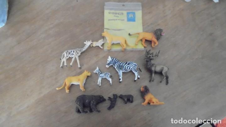 Juguetes antiguos: lote animales elastolin ougen - Foto 1