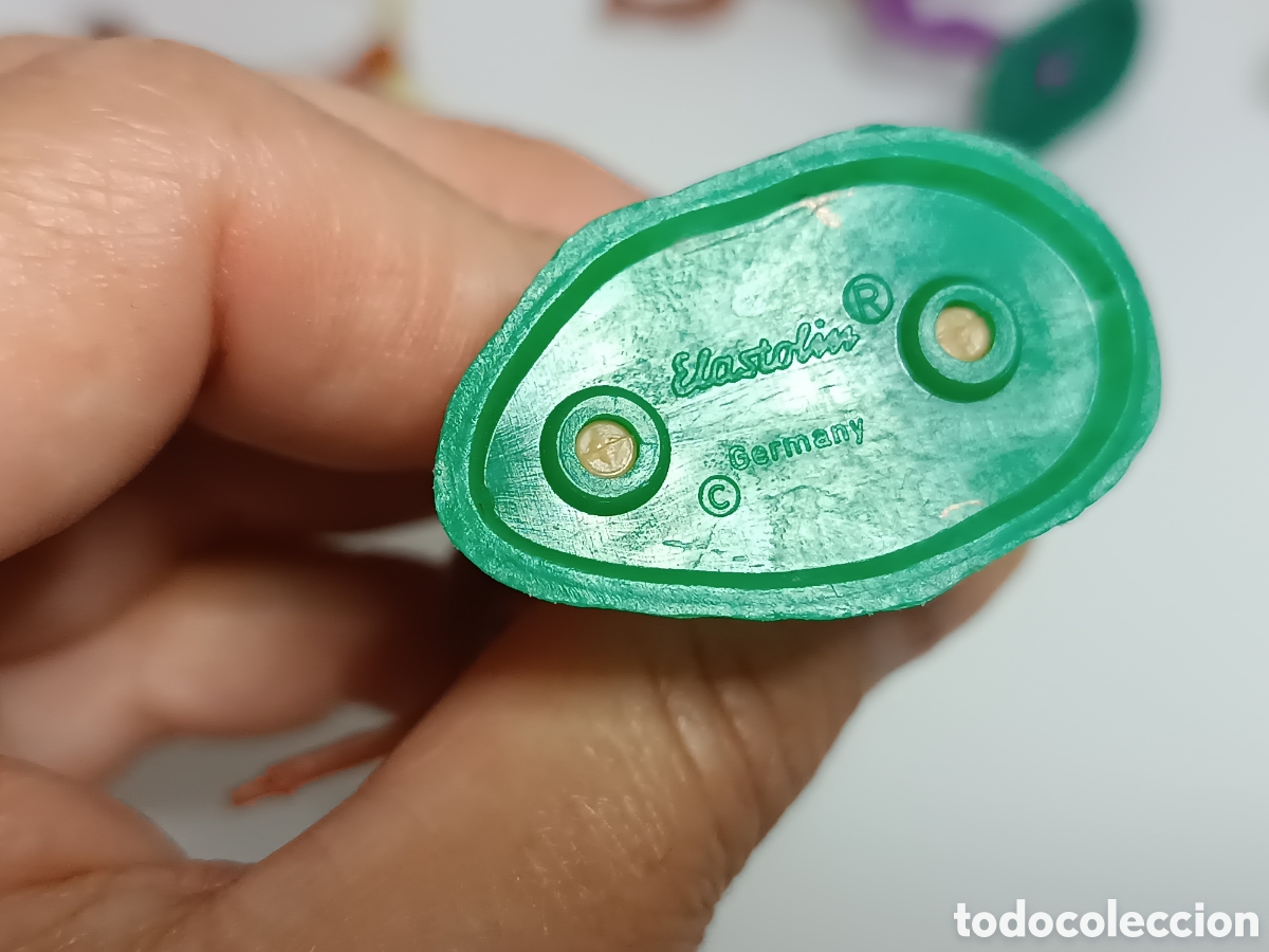 Juguetes antiguos: Lote indios desmontables pl&aacute;stico Timbo Elastolin crescent - Foto 11