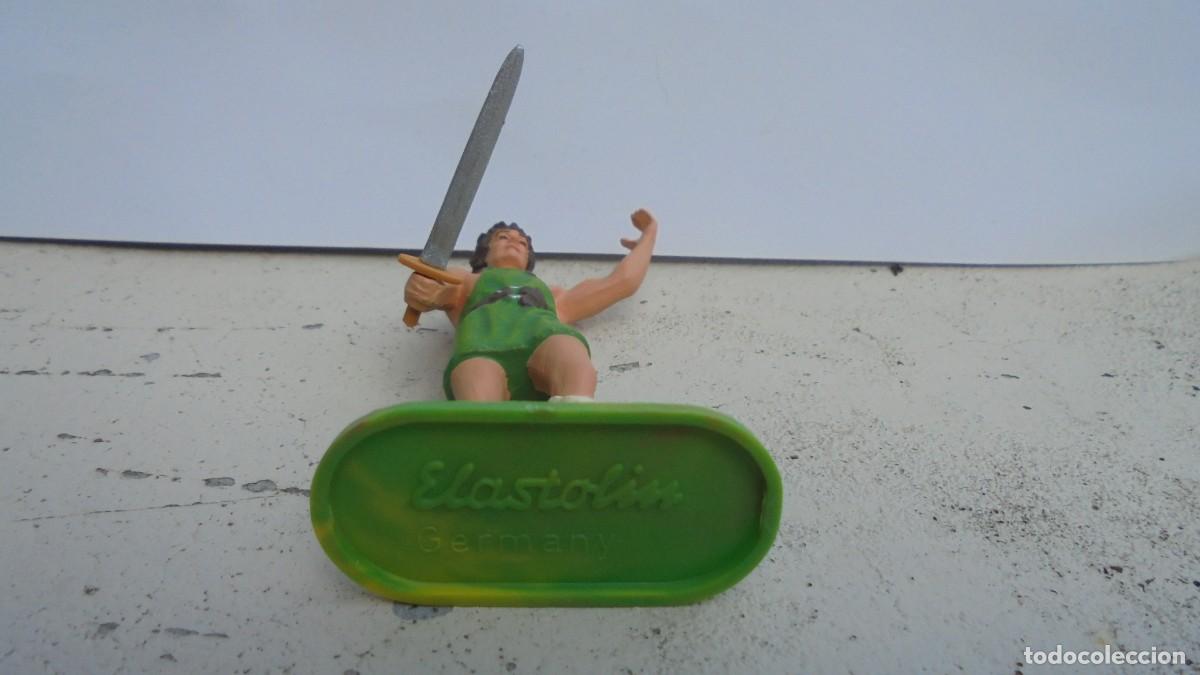 Juguetes antiguos: sodados medieval marca elastolin preiser - Foto 3