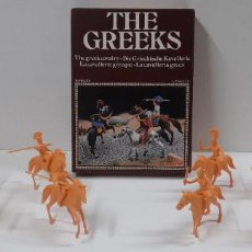 Juguetes Antiguos: THE GREEKS - GRIEGOS A CABALLO EN SU CAJA ORIGINAL . REALIZADO ATLANTIC . ESCALA 1/32 . PARA DECORAR
